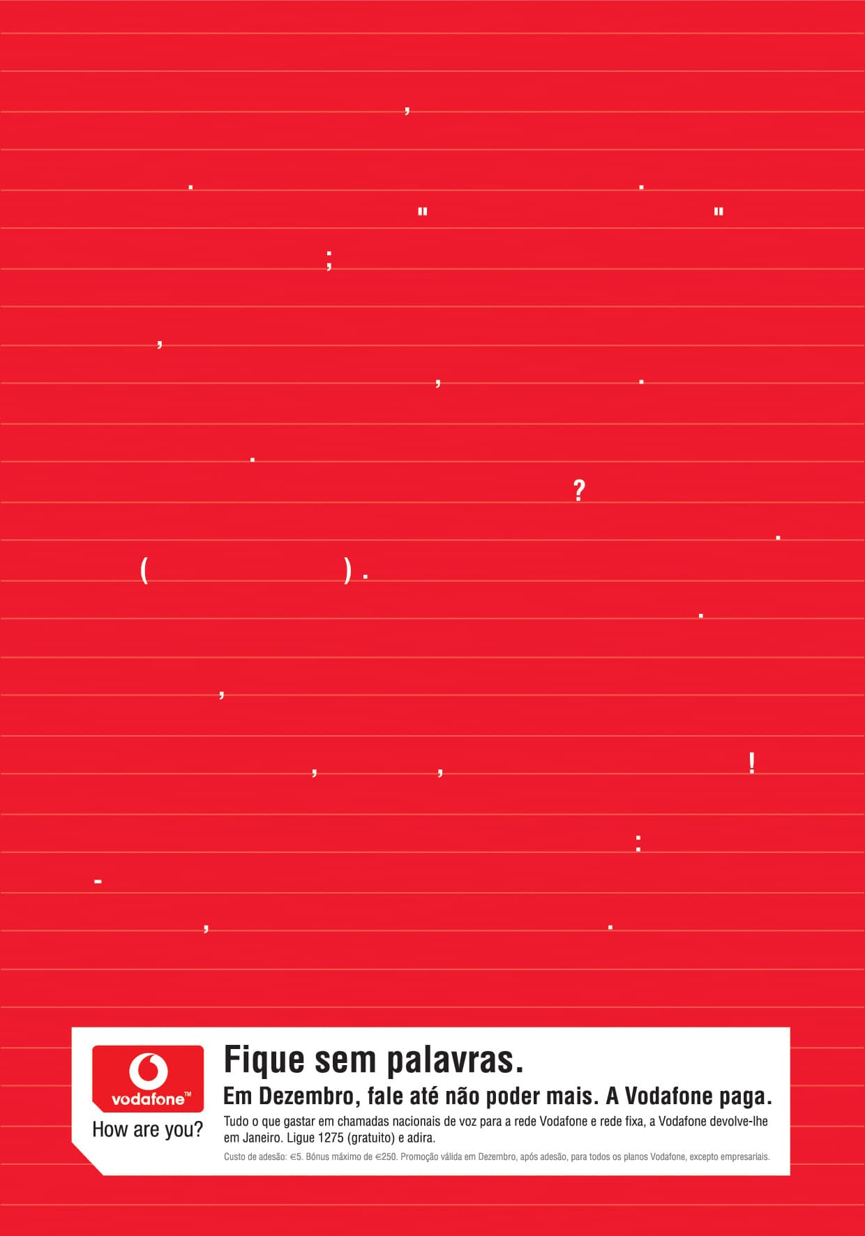 Vodafone · Fique sem palavras