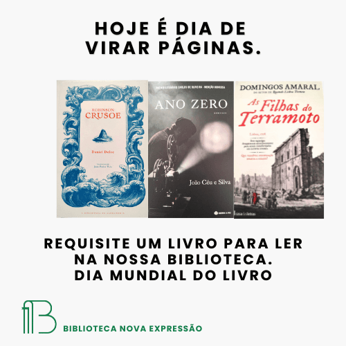 Hoje é dia de virar páginas